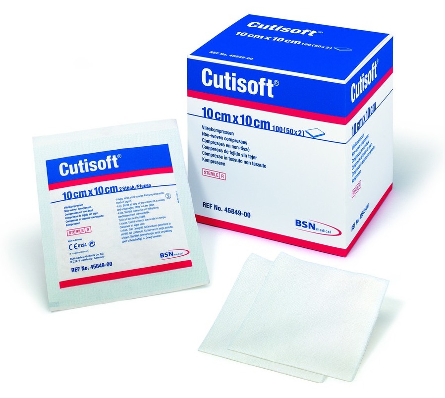 Cutisoft Cotton/ Leukoplast Kompressen